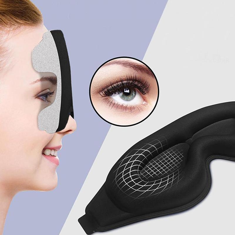 3D Маска для сна Маска для сна для женщин мужчин Контурная чашка Ночная повязка на глаза Роскошная светоблокирующая маска для глаз Формованная маска для глаз