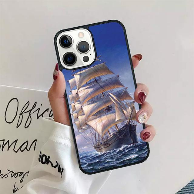 Чехол для телефона с пиратским кораблем, парусник, задняя крышка для iPhone 17 Air 16 15 14 13 11 12 Pro Max PlusS Shell Coque