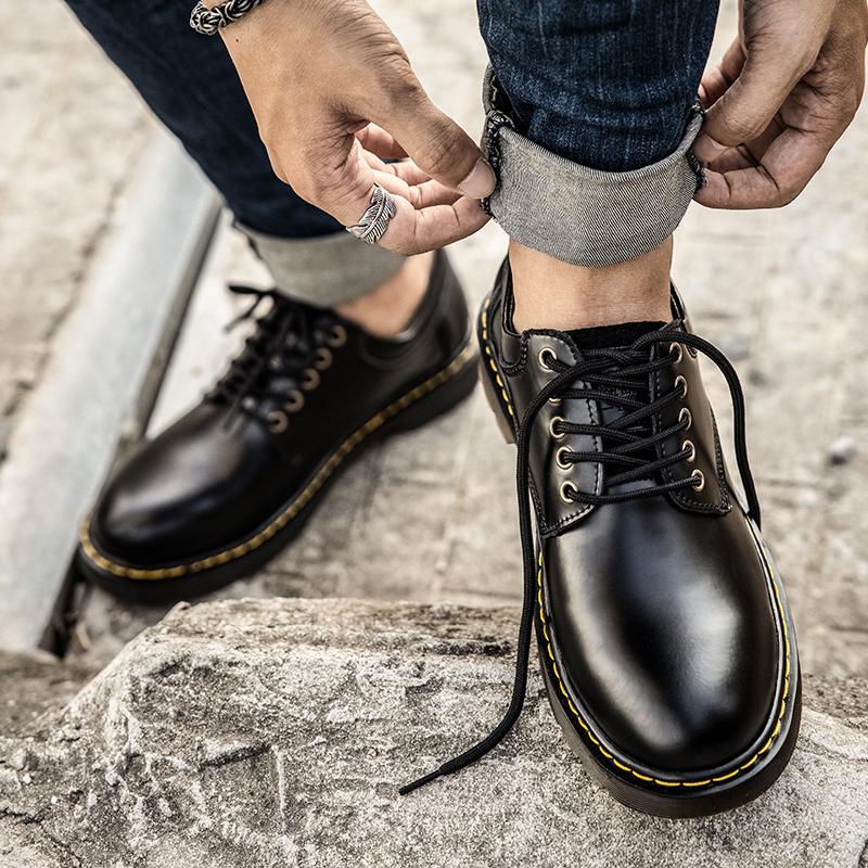 Fashion Autumn Classic Luxury Leather Shoes Men Casual Business Oxford Shoes Men Tooling Shoes Men Designer Black Formal Shoes For Men