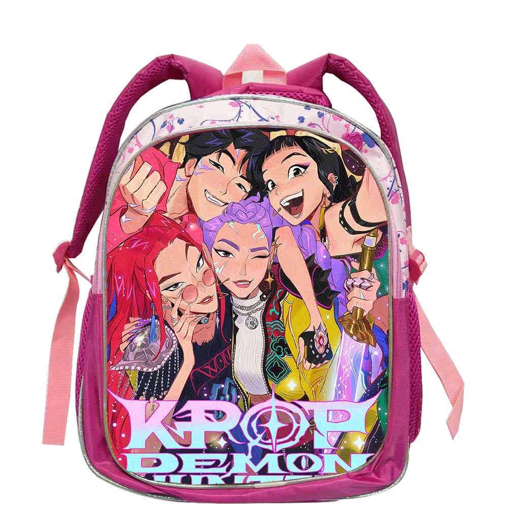 Детский костюм K-pop Охотник на демонов One Piece для девочек, розово-красный