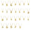 Alphabet Letter Pendant Necklace Gold Color A-Z Letter Clavicle Chain Delicate Women Choker  Women