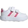 Adidas Breaknet 3.0 Versatile Comfortable Classic Durable Toddler Shoes Baby Shoes White Fusion-Pink Clear-Pink JS3676