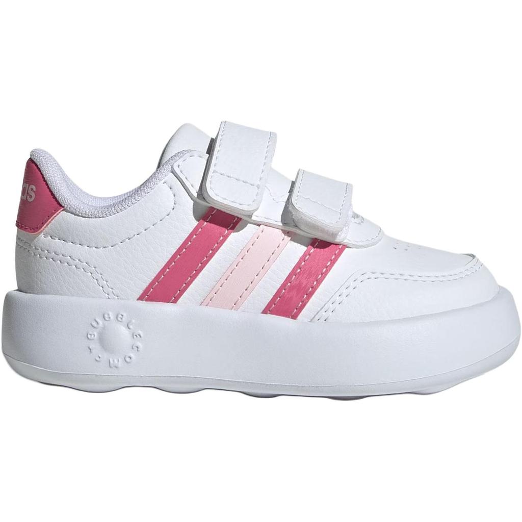 Adidas Breaknet 3.0 Versatile Comfortable Classic Durable Toddler Shoes Baby Shoes White Fusion-Pink Clear-Pink JS3676