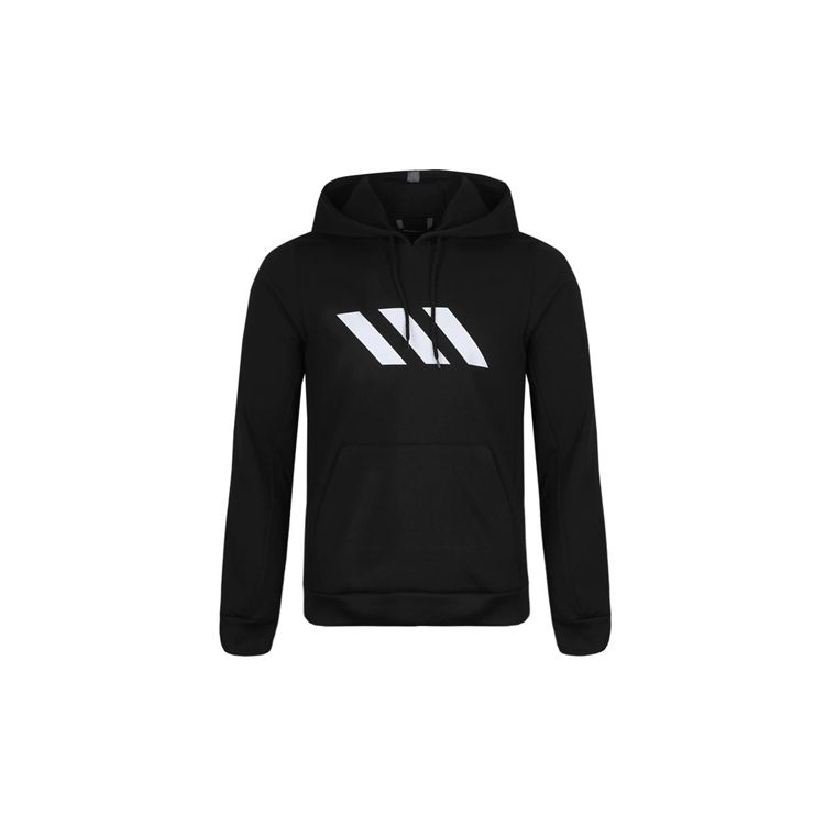 adidas Спортивный баскетбольный повседневный пуловер с капюшоном для мужчин, топы, черный EC6229