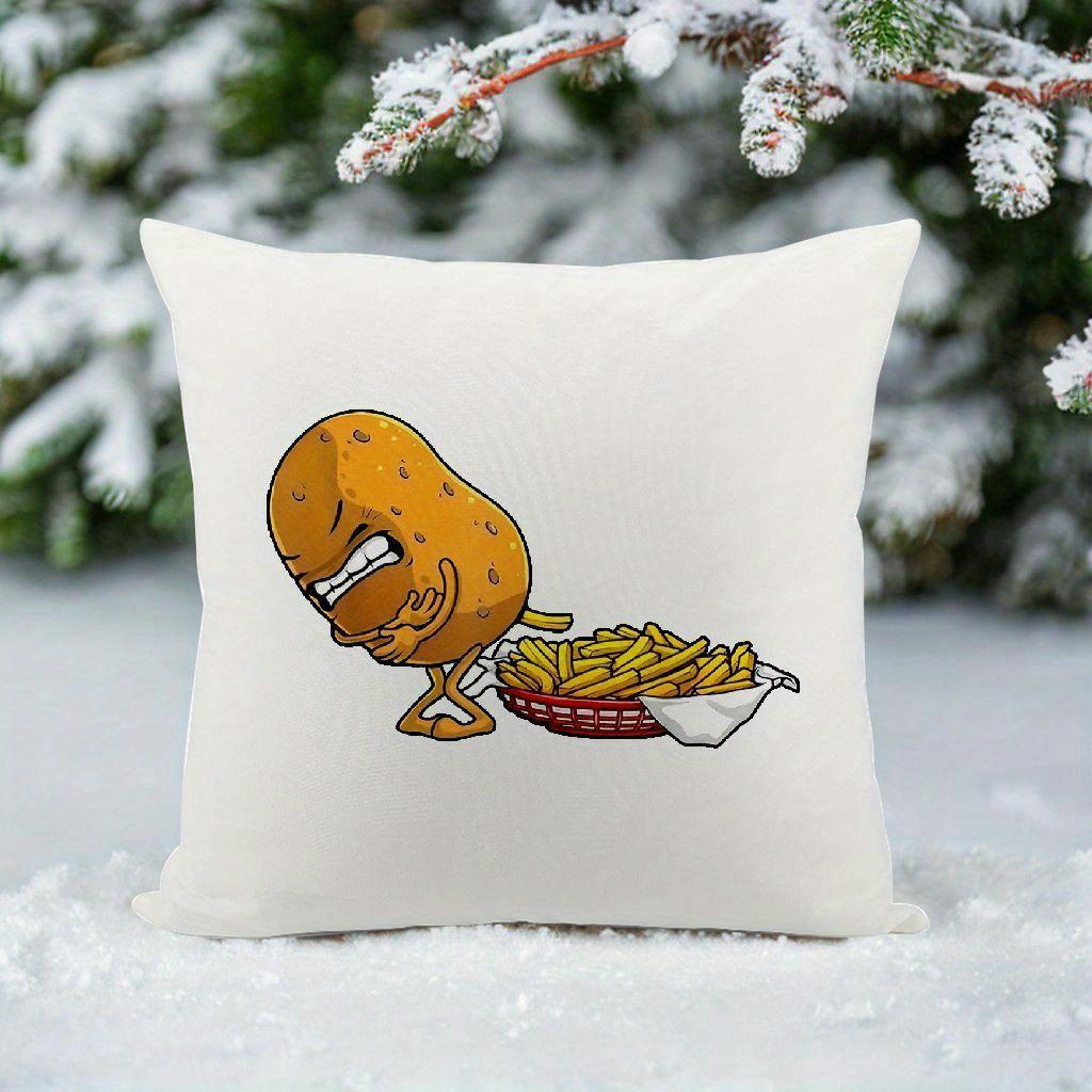Potato and Fries Pillow - Fun Home Decor, Adds Humor, Quirkiness, and a Side of Playful Charm To Your Living Space"