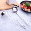 Половник для супа из нержавеющей стали с длинной ручкой и крючком, перфорированная ложка, сервировочная ложка