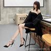 Roman Strap High Heels Women's Spring and Autumn 2025 New Design Sense Niche Pointed Head Bag Head Fashion Single Shoes Women's Stiletto