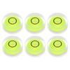 6-Piece Round Bubble Level, 15x6mm, Mini Round Bullseye Level for Camera Tripods, Telescopes, Workshops, Turntables, Picture Frames, Leveling,