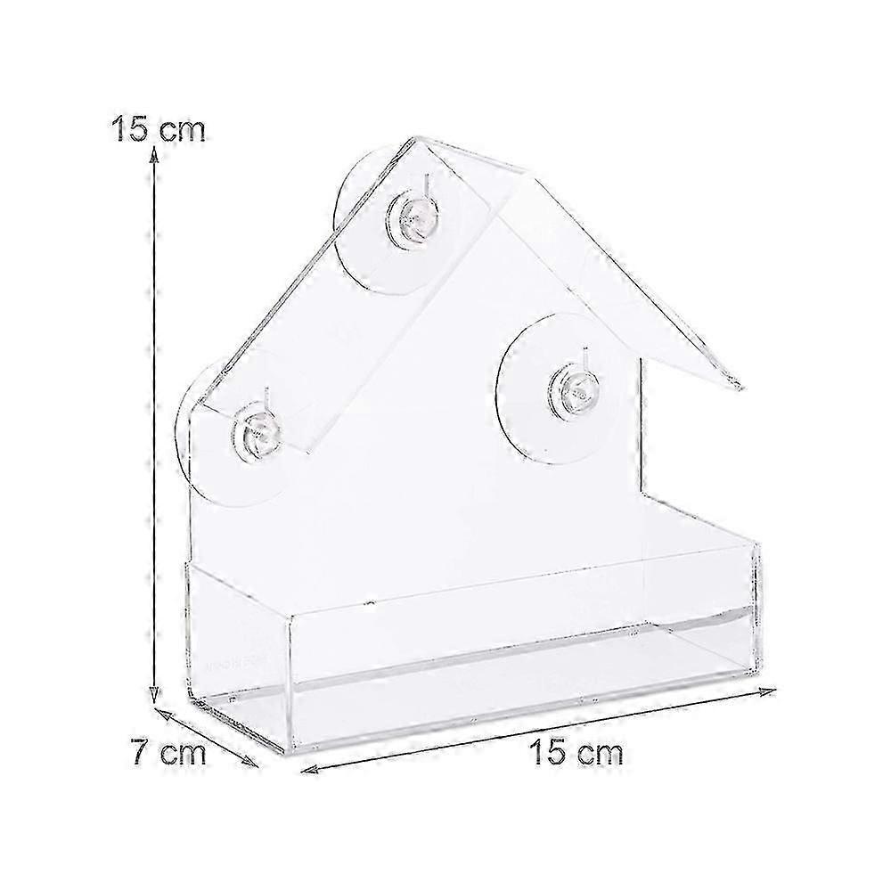 2026 Suitable Window Bird Feeder for Outside with Strong Suction Cups, Fits for Cardinals, Finches, Chickadees etc.