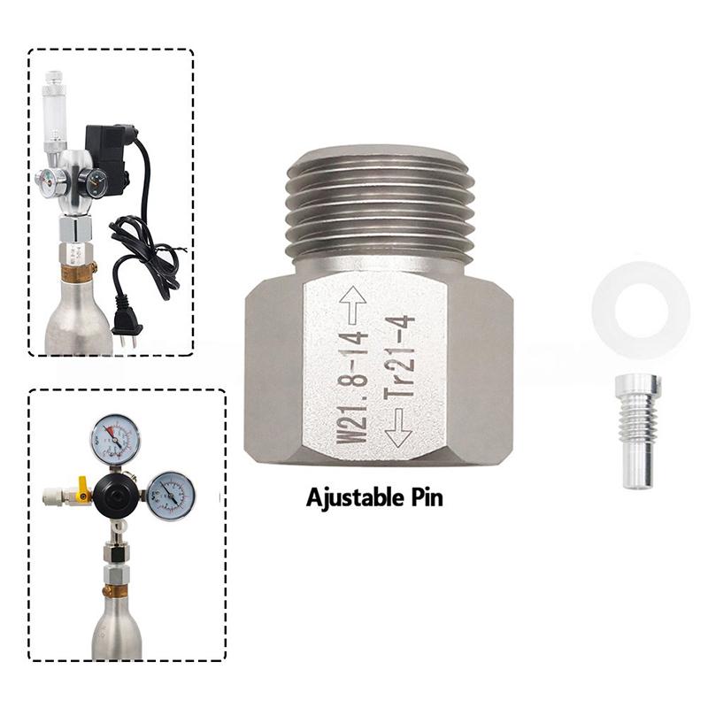 1 Набор TR21-4 на W21.8-14 Переходник-адаптер Баллон CO2 Аксессуары для газированной воды Для аквариумных рыбок Домашнее пивоварение Кеги Corny Части CO2