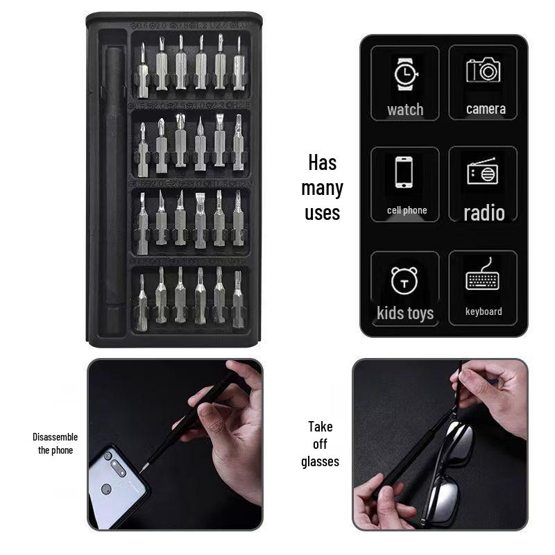 25-Piece Precision Screwdriver Set for Electronics & Household Repair