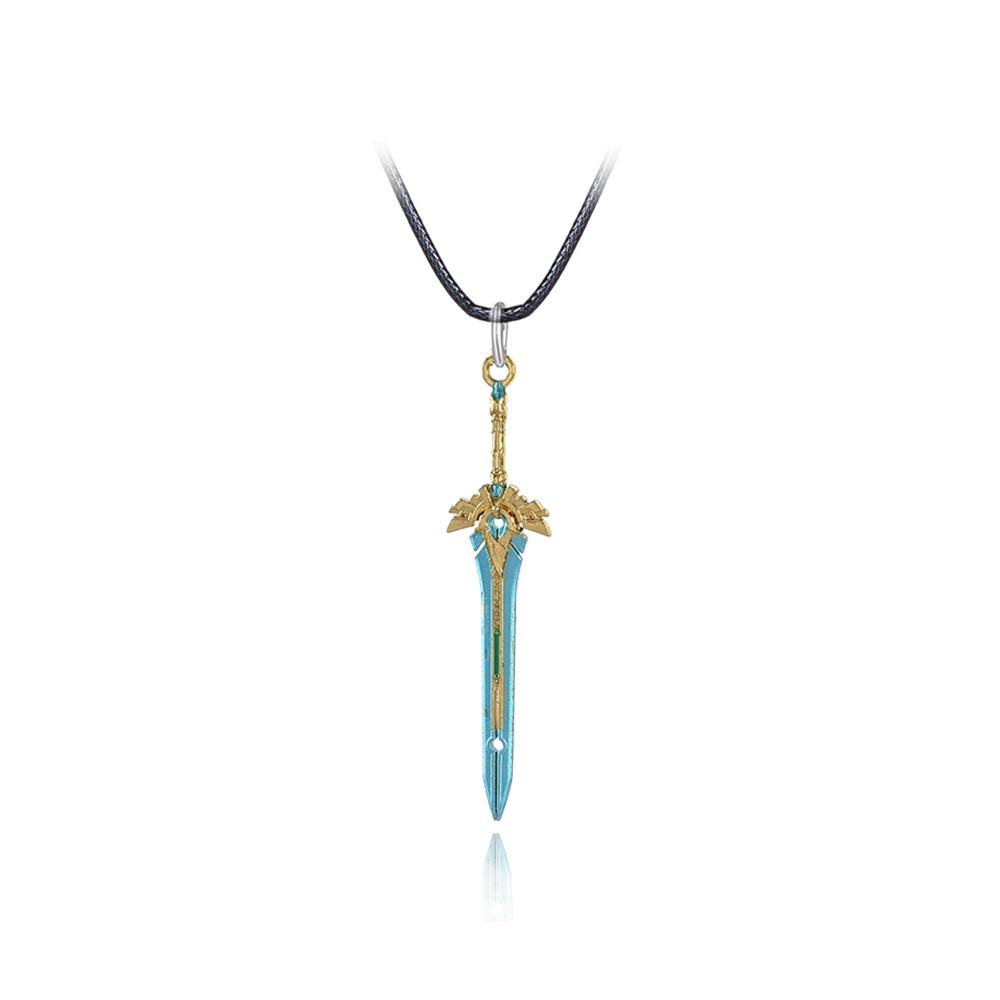 Genshin Impact Оружие Ожерелье Волчье Надгробие Колье Ожерелья Меч Кулон Цепи Из Бисера Ожерелье для Женщин Мужчин Ювелирные Изделия Подарок