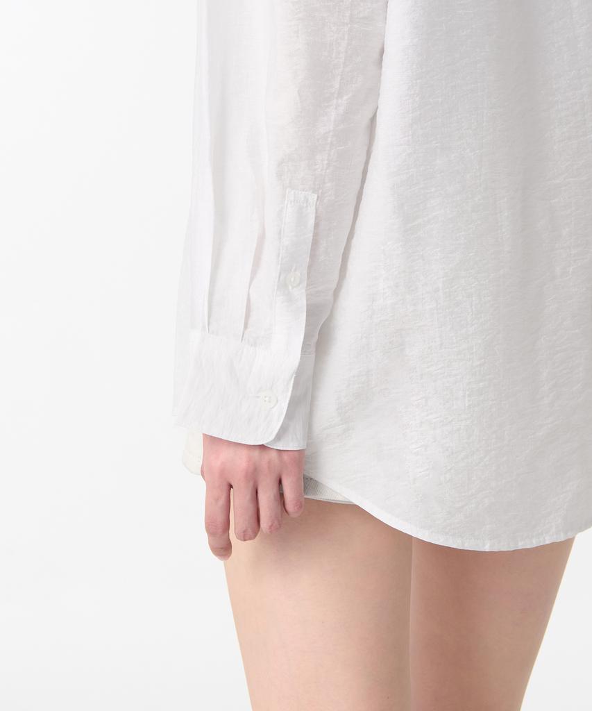 MUSINSA STANDARD WOMAN Women'S Oversized Crinkle Silky Shirt [White]