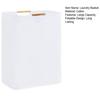 Yousheng Laundry Hamper Storage Basket with Bamboo Handle Foldable Design Large Capacity Waterproof Fabric Clothes Hamper Laundry Basket