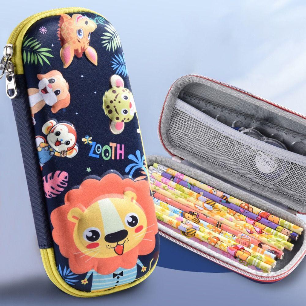 Пенал большой емкости EVA Pen Bag Cartoon Pen Box Student