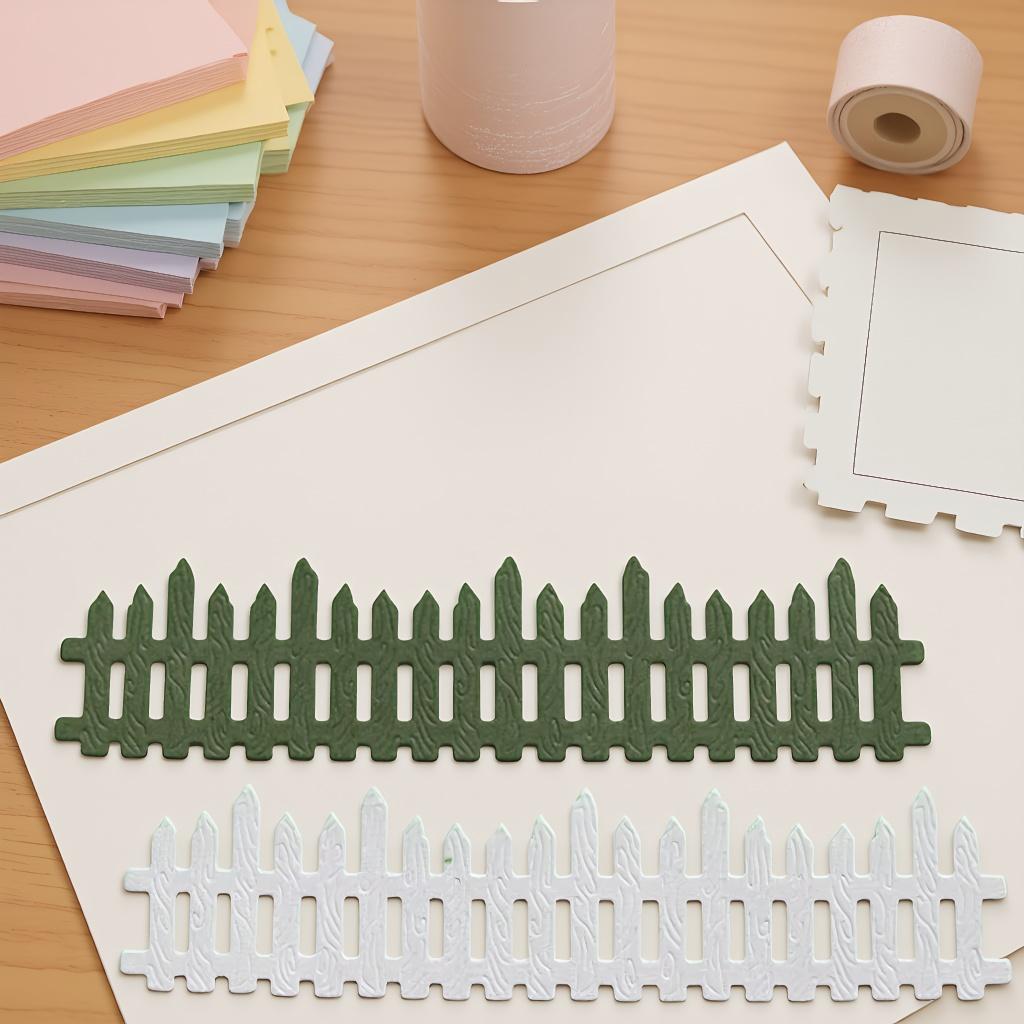 Fence Metal Cutting Dies DIY Scrapbooking Embossing Paper Photo Album Crafts Templates Mould Stencils
