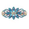 Элегантная заколка для волос с цветком и стразами: Роскошный весенний аксессуар для женщин