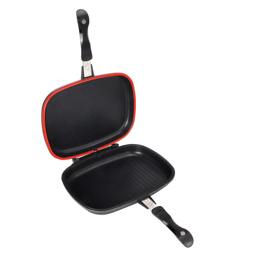 32см Двойной?Сковорода с двумя сторонами Инструмент для приготовления барбекю Посуда для дома Аксессуары для кухни на открытом воздухе
