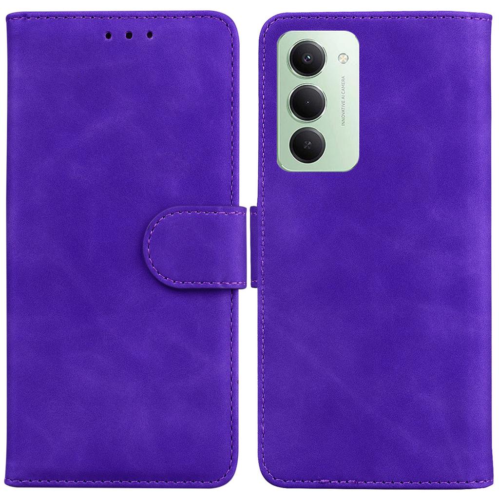 Для Xiaomi Redmi 15 5G (Глобальный) (169 мм) Чехол Однотонный Кожаный Кошелек Чехол для Телефона