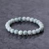 16cm Itoigawa Natural Jadeite Pale Japanese National Jomon Power Stone Jadeite Workshop Special Paulownia Wood Quality Certificate ABR0897 (8mm beads,
