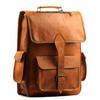 Genuine Real Goat Leather Vintage Large Backpack Rucksack Messenger Bag