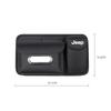 PU Leather Car Sun Visor Organizer Glasses Card Holder & Tissue Box For Jeep Renegade Wagoneer Avenger Recon Wrangler JK Patriot