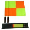 1 Pair Trial Flag Comfortable Handle Fine Workmanship Compact 2 Piece Referee Linesman
