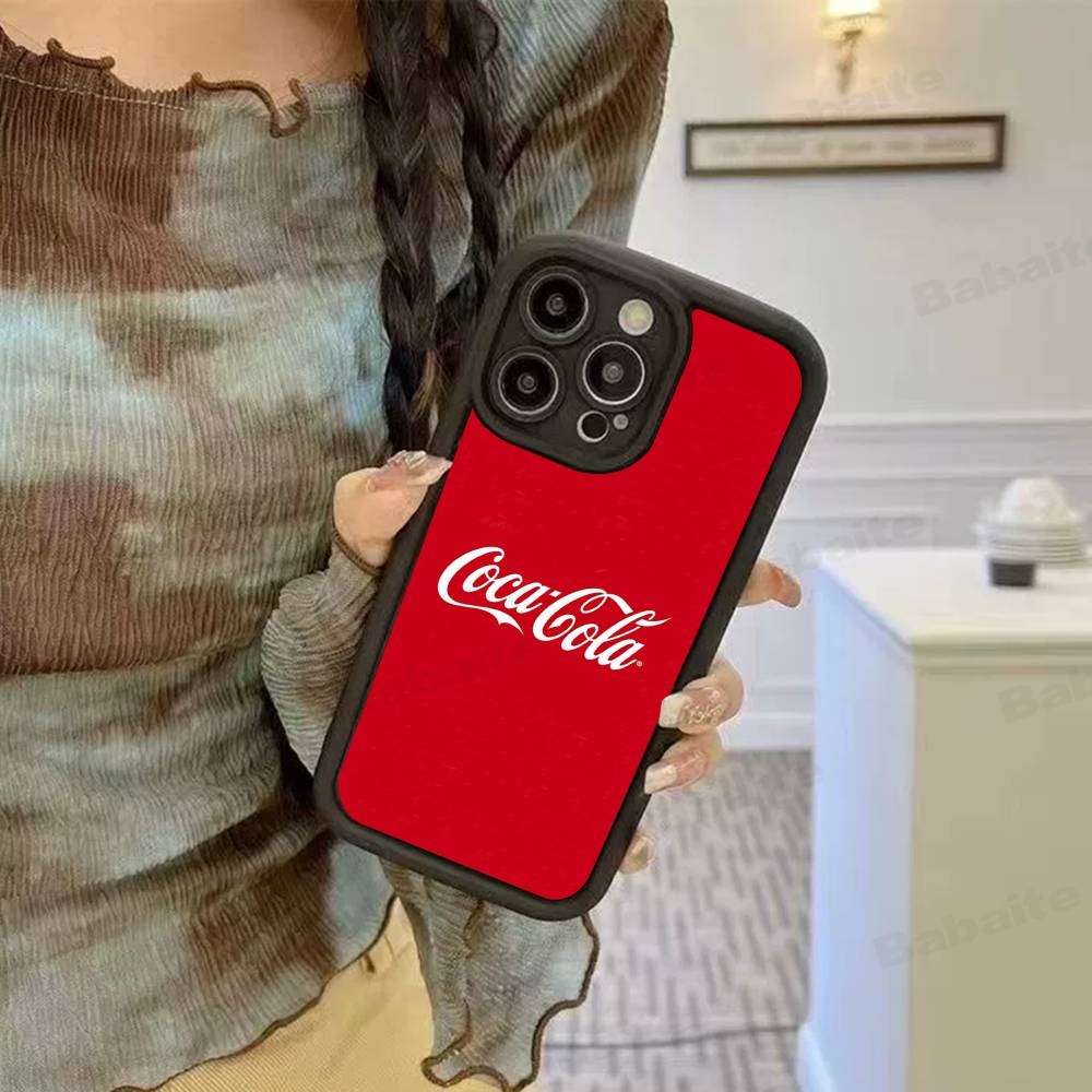 Логотип C-COCA C-COLA Силиконовый Мягкий Чехол Для Телефона Для IPhone 17 16 14 13 12 11 15 Pro Max Plus Air Cover