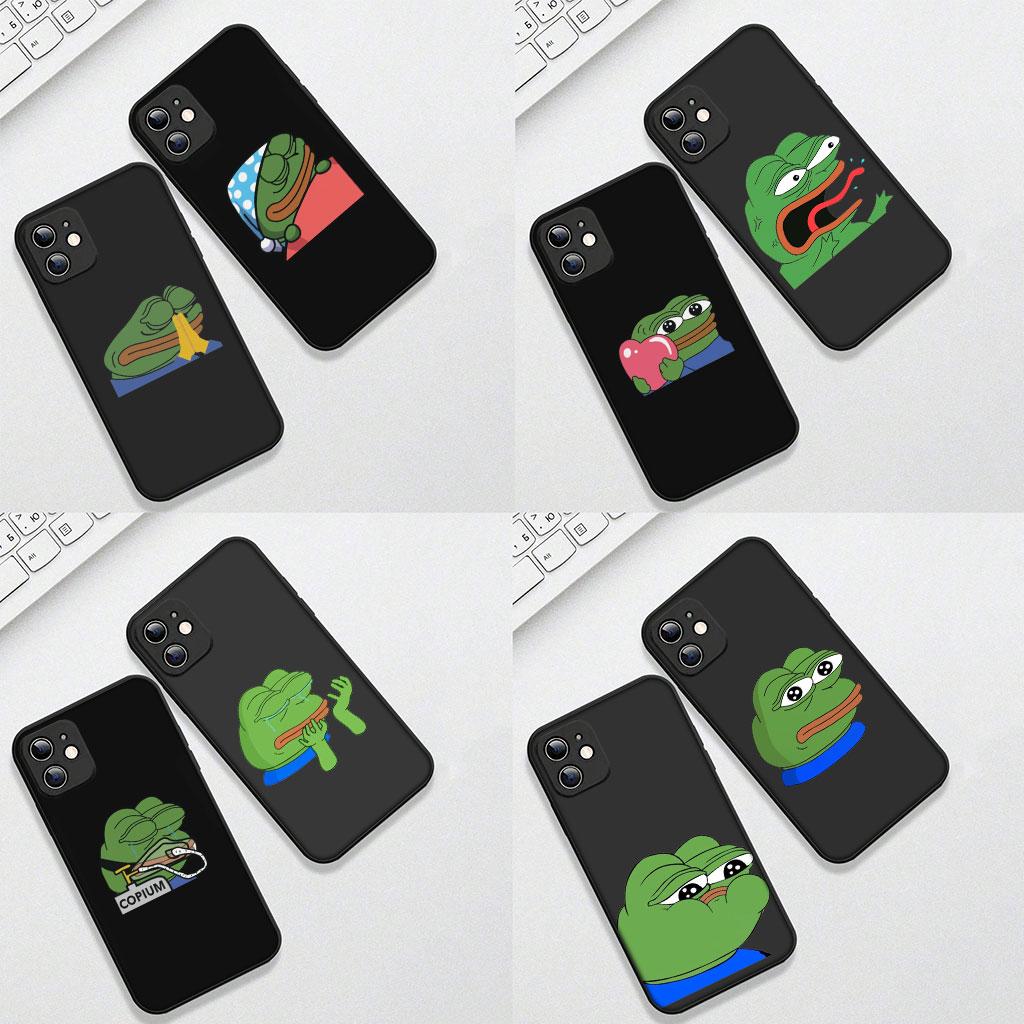Чехол для телефона Samsung Galaxy A05 A06 A14 A50 A51 A52 A12 A13 A23 A70 A07 A25 A26 M53 A56, грустный лягушонок Пепе, смешной, милый, мягкий