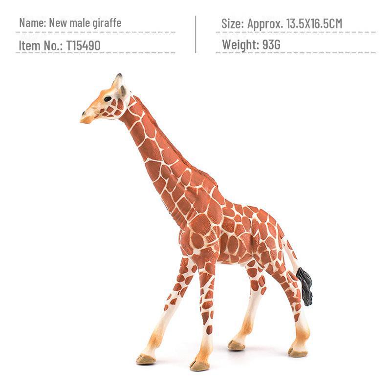 Cross-border Forest Animal Giraffe Model Desktop Decoration - Male & Female Static Ornaments & Toys