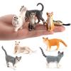 Animal Model Realistic Form Collectible Solid Simulation Cat Model Figure for Kids