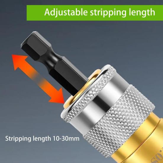 Электрический инструмент для скручивания проводов, инструмент для зачистки проводов, высокопрочный, нержавеющий, простой в использовании, портативная электрическая дрель, аксессуары для зачистки проводов