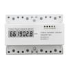 3 Phase Energy Meter DIN Rail Mount Electricity Usage Monitor LCD Electricity Meter 230V 400V 5 To100A