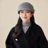 Autumn and Winter Light Luxury Wool, Short-brimmed Cap, Feminine Versatile Hat, Small Equestrian Hat