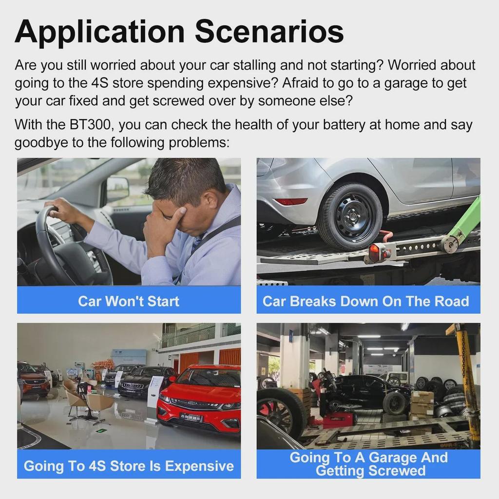 BT300 Car Battery and Diagnostic Tester