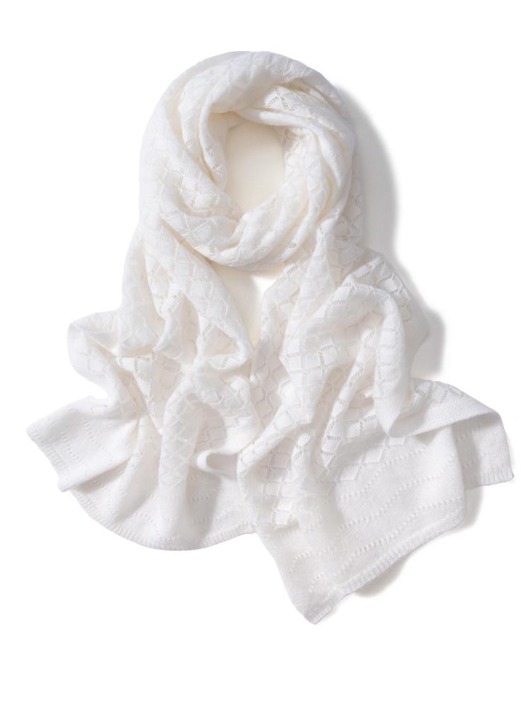 Women Wool Cashmere Openwork Scarf Pashmina Simple Big Scarves Wrap Shawl Men Cashmere Light-thin Outer Wraps Hijab