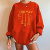 Come We Fly Print Oversized Halloween Sweatshirt Streetwear Funny Women Sweatshirts Long Sleeve Drop Shoulder Fall Plus Size