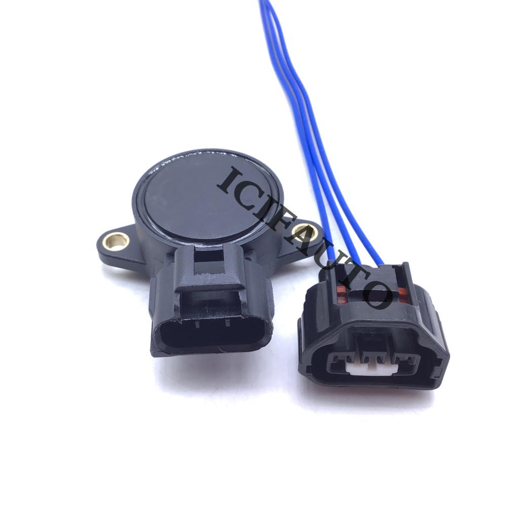 2 x Throttle Positon Sensor+Connector for Mitsubishi Lancer 2002-2007 OEM: MD615571 / 7260-15W50