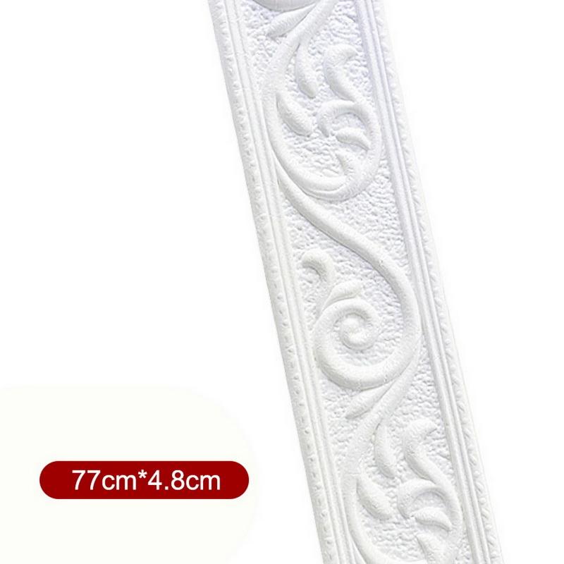 3D линия отделки стены, плинтус, бордюр, обои, стикер на стену, самоклеящийся водонепроницаемый плинтус для украшения дома