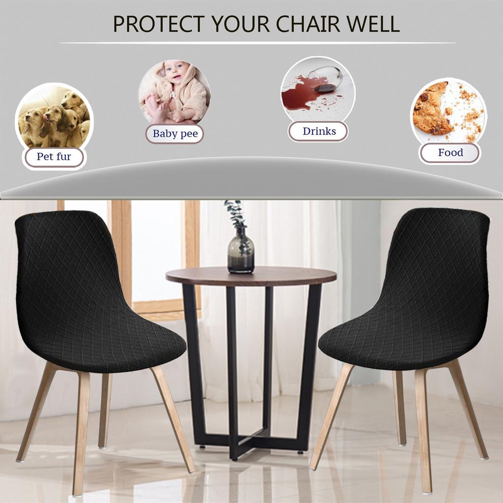 Водонепроницаемый чехол на кресло-ракушку с жаккардовым узором «ромб» Чехол для изогнутого кресла Eames Чехол отель клуб оптом столы и стулья