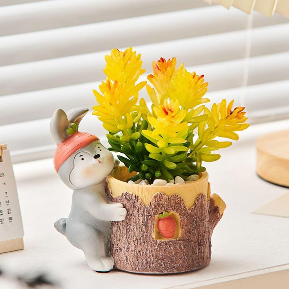 Gardening Room Decor Cartoon Animal Ornaments Pencil Stand Container School Office Supplies