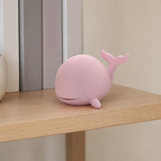 Baizihuahu Милая фигурка кита, 3D-печатное украшение, Настольное украшение, Мини-статуэтка для офиса, дома, рабочего стола