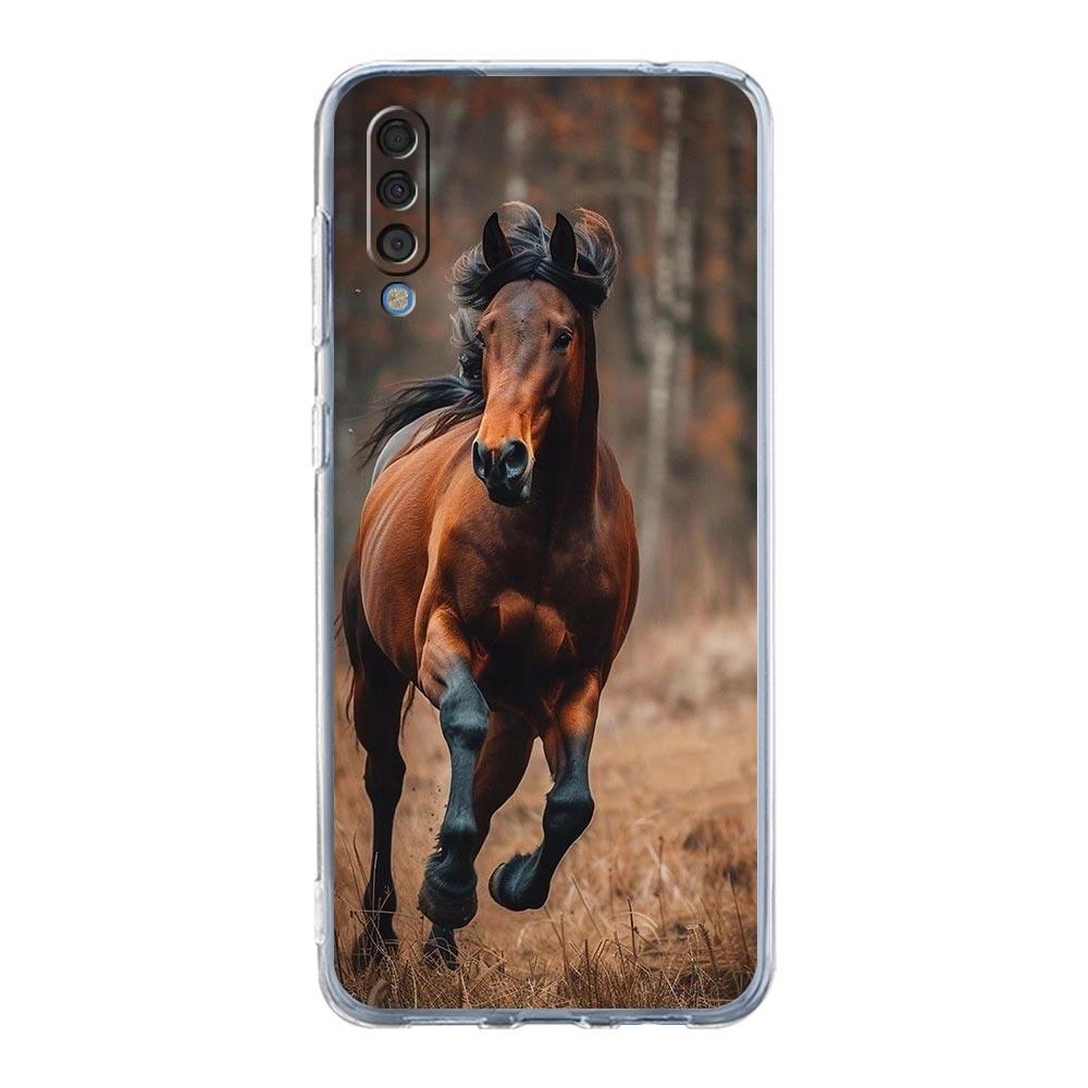 Чехол для телефона Samsung A56 A36 A26 A16 A14 A12 A22 A32 5G A34 A42 A52 A54 A50 A70 A40 A20E A20S A04S A06 Чехол Скачущие лошади