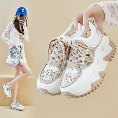 Новые кроссовки для пап, студенческие спортивные кроссовки для бега, повседневные кроссовки, увеличивающие рост и дышащие