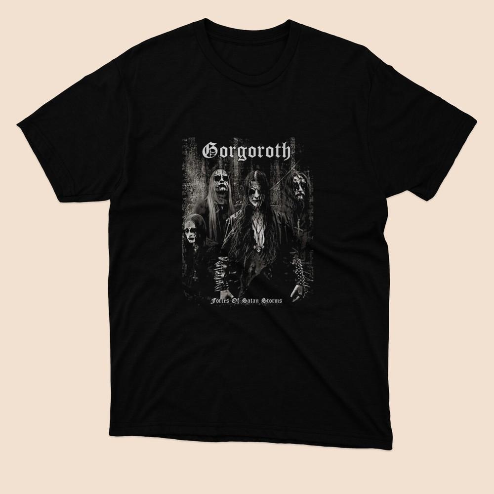 Ограниченный Классический Черный Футболка Группы Gorgoroth