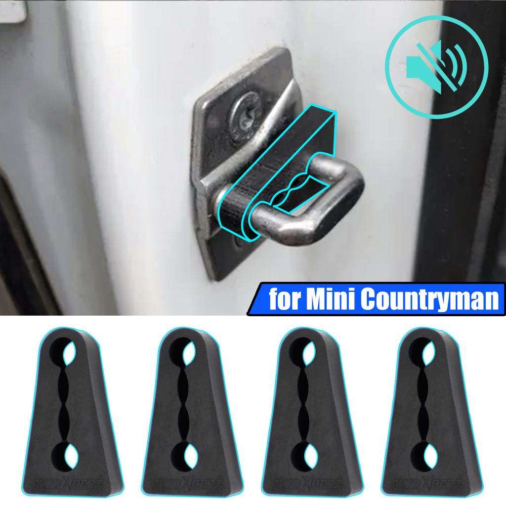 Car Door Lock Sound Deadener Damper Buffer For Mini Countryman Paceman R60 R61 2010–2016 Rattling Quiet Noise Deaf Insulation