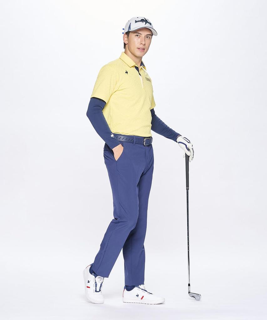 Брюки Coq Sportif Golf Слаксы Стрейч Однотонные Деловые Гольф LG5SLP00M NV00 [Le Golf] Мужские 2-сторонние (военно-морской флот)