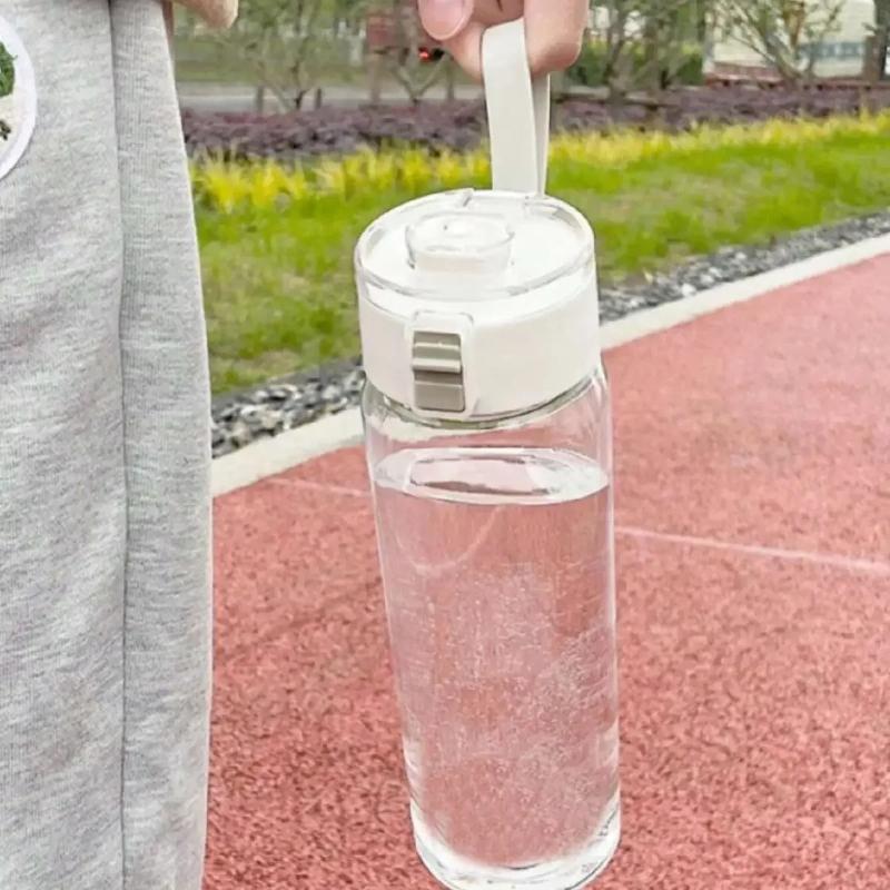 1 шт. Портативная кружка для воды Спортивная Фитнес Большая емкость Пластиковая кружка Прозрачная кружка Для улицы Путешествий Офиса Незаменимая бутылка для воды
