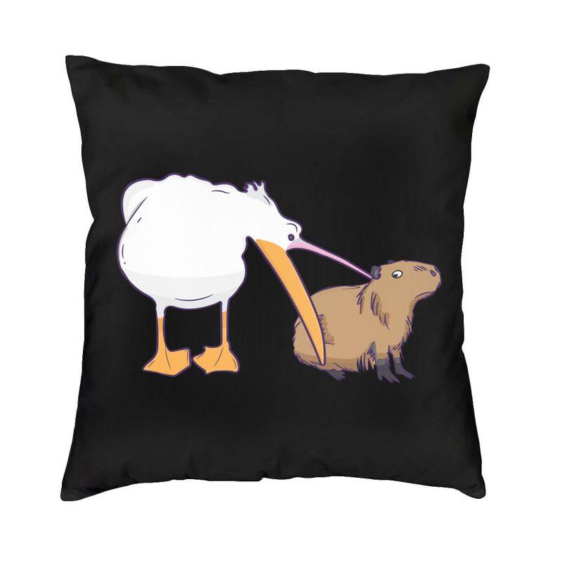Nordic Don'T Worry Be Capy Cute Capybara Sofa Cushion Cover Soft Animal Pillow Case Home Decor Pillowcase