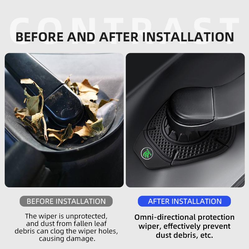NADH5 Car valve core Car wiper hole protective cover, silicone dust protective cover For Skoda YETI Octavia KAMIQ KODIAQ
